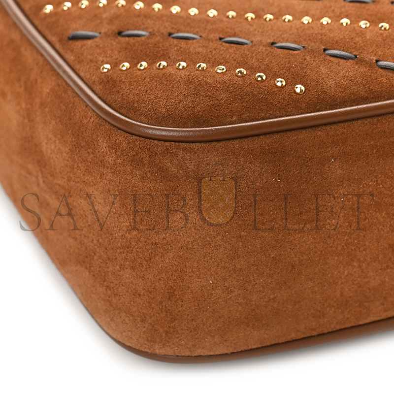 Y*L lou camera bag in suede studded woven 61254411zww2639 (23*16*6cm)