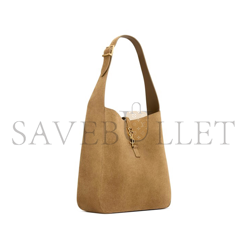 Y*L le 5 À 7 suede hobo bag in olive 7538371u80w3194 (30*31*13cm)
