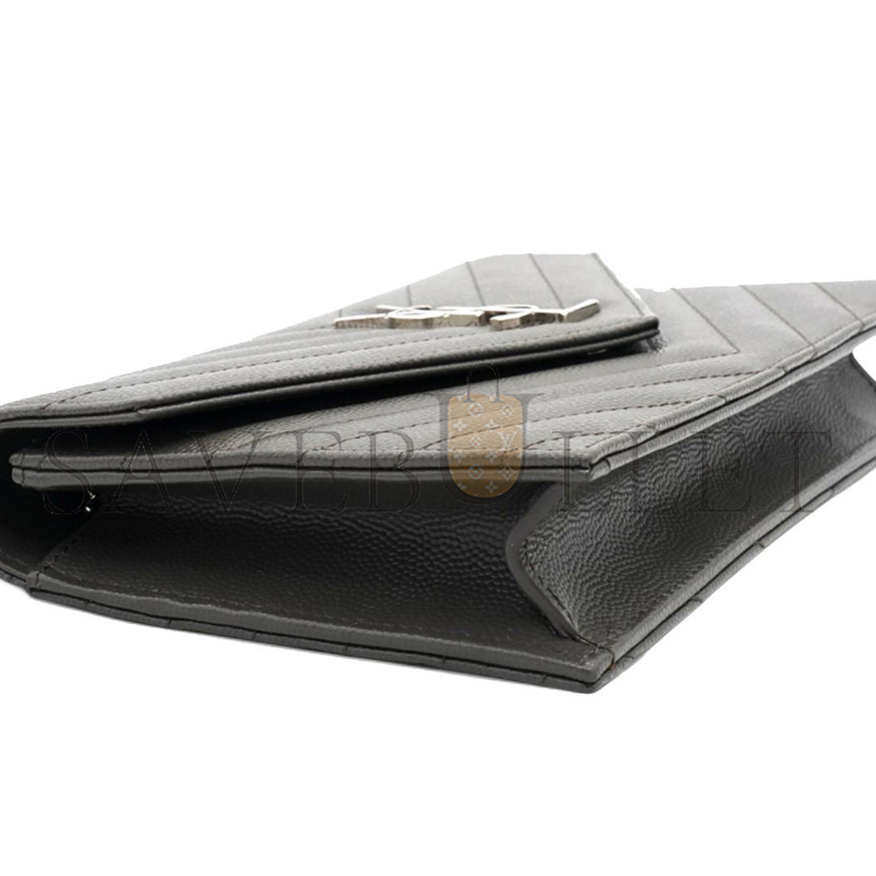 Y*L cassandre envelope chain wallet in grain de poudre leather 393953bow021257 (19*12.5*3.5cm)