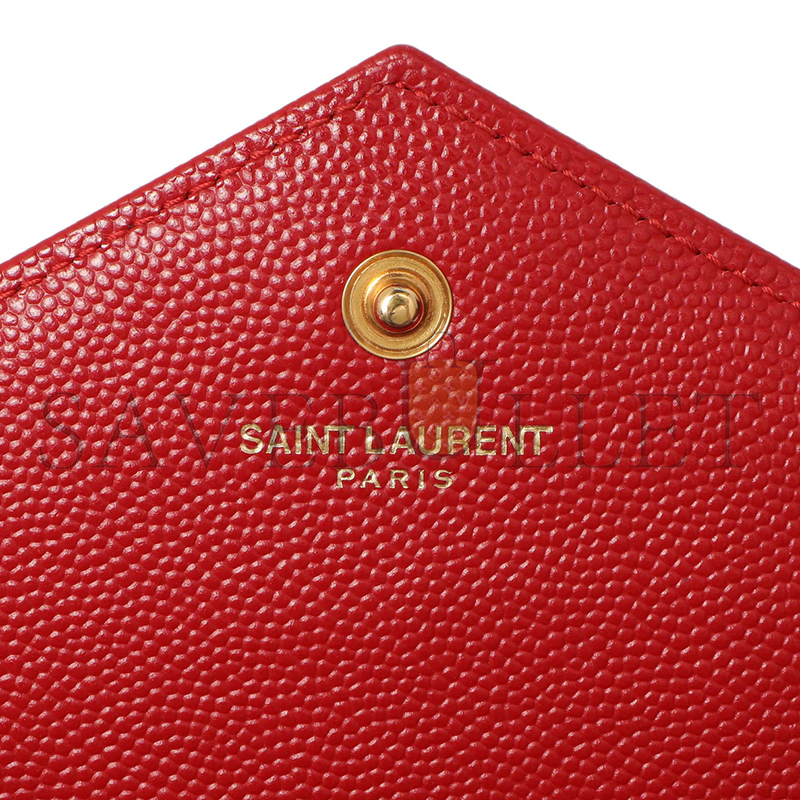 Y*L cassandre matelassÉ chain wallet in grain de poudre embossed leather 377828955120 (22.5*14*4cm)