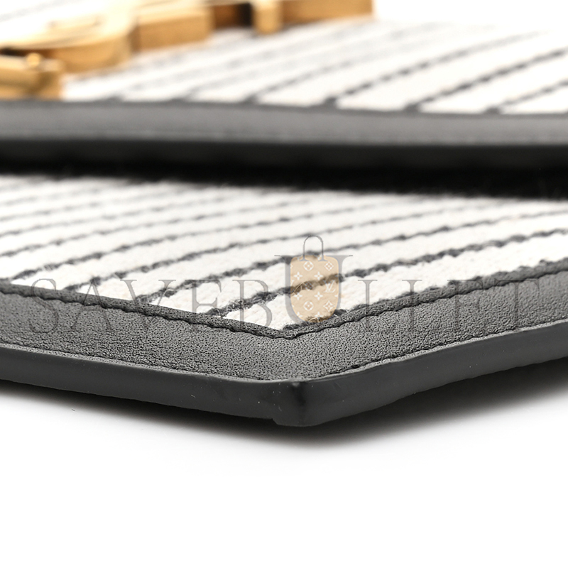 Y*L uptown pouch in canvas and smooth leather 565739554238 (27*16*2cm)