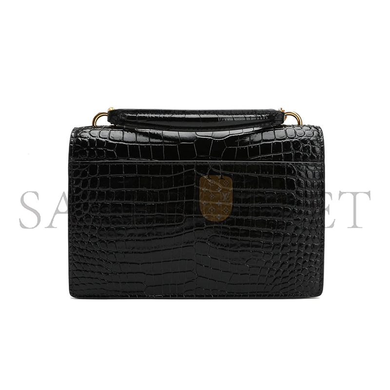 Y*L sunset chain wallet in crocodile-embossed shiny leather 533026dnd1j1000 (19*14*5.5cm)
