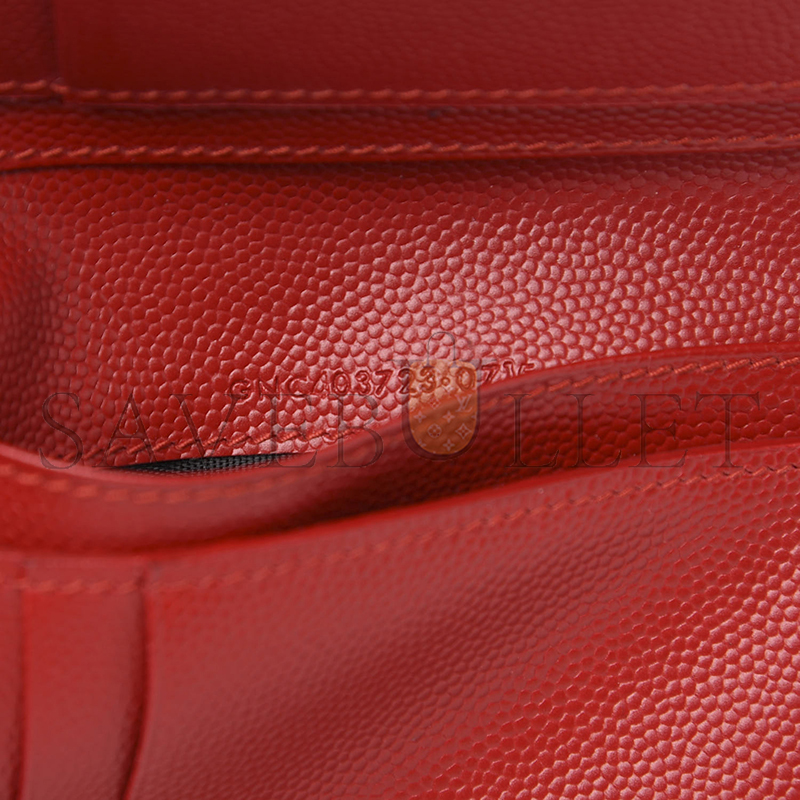 Y*L cassandre matelassÉ compact zip around wallet in grain de poudre leather 403723bow016422 (12*10*3cm)