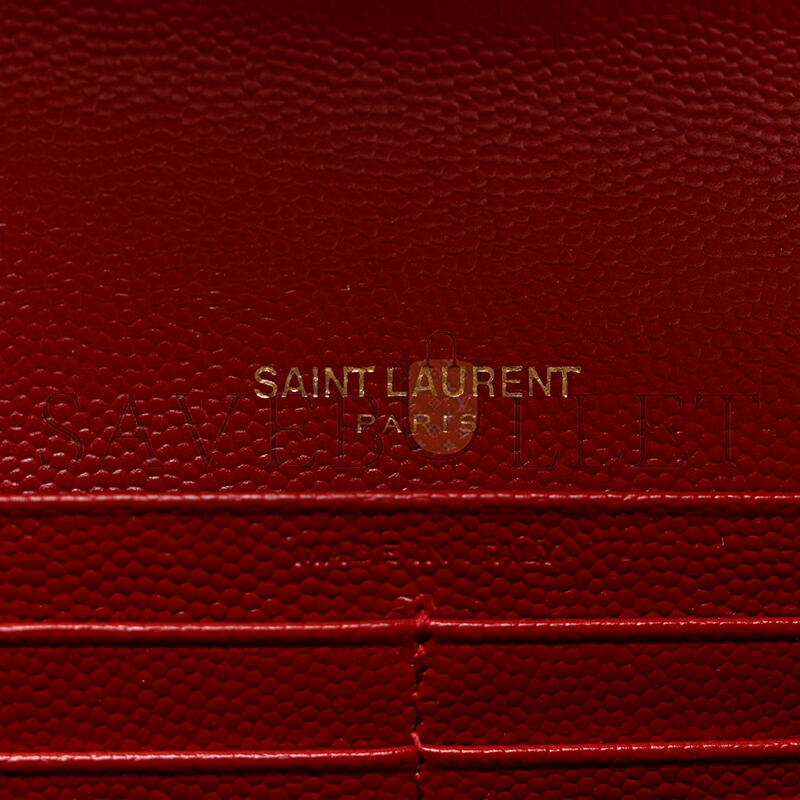 Y*L cassandre matelassÉ large flap wallet in grain de poudre leather 372264bow016805 (19*11*3cm)