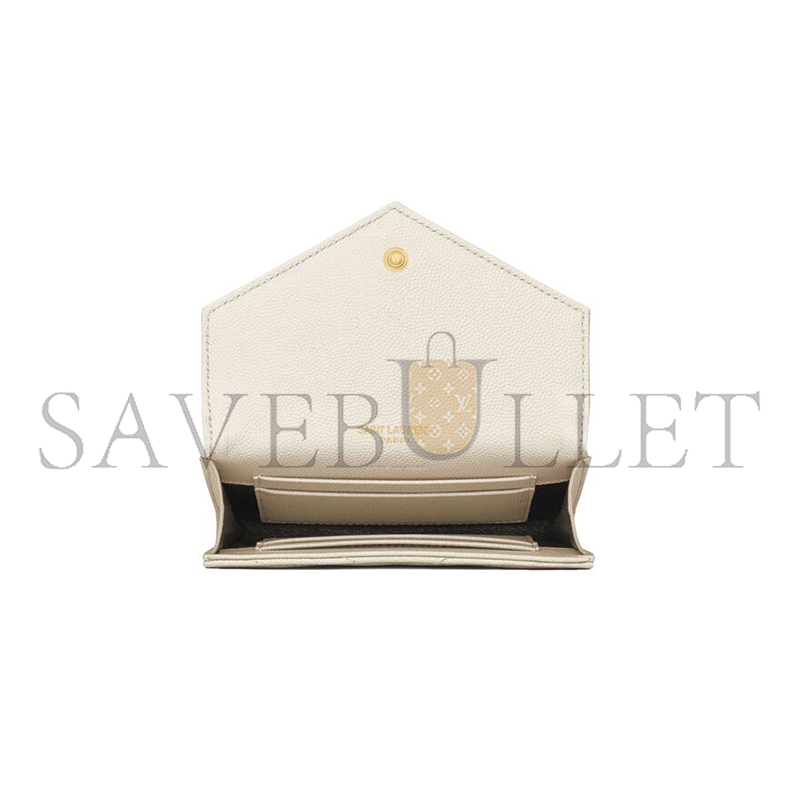 Y*L cassandre matelassÉ small envelope wallet in grain de poudre leather 414404bow019207 (13.5*9.5*3cm)