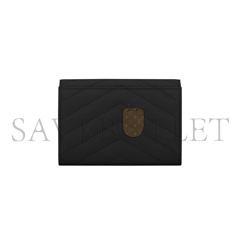 Y*L cassandre matelassÉ small envelope wallet in grain de poudre leather 414404bow021000 (13.5*9.5*3cm)