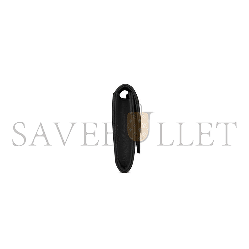 Y*L cassandre matelassÉ small envelope wallet in grain de poudre leather 414404bow021000 (13.5*9.5*3cm)