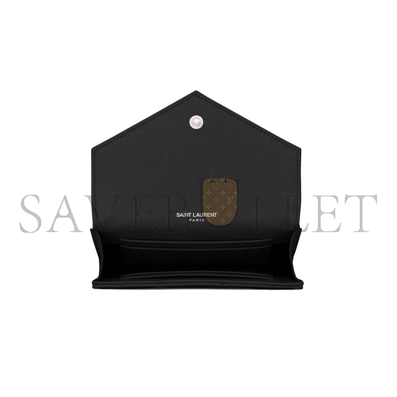 Y*L cassandre matelassÉ small envelope wallet in grain de poudre leather 414404bow021000 (13.5*9.5*3cm)