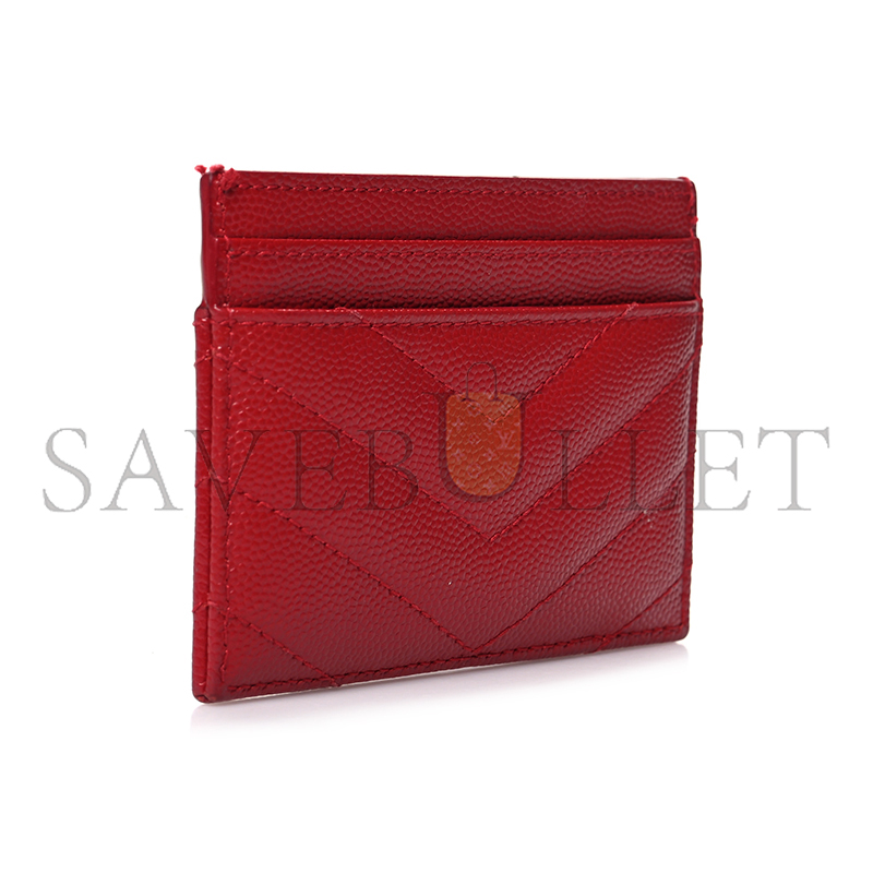 Y*L cassandre matelassÉ card case in grain de poudre leather 42329111000 (10.5*7.5*0.5cm)