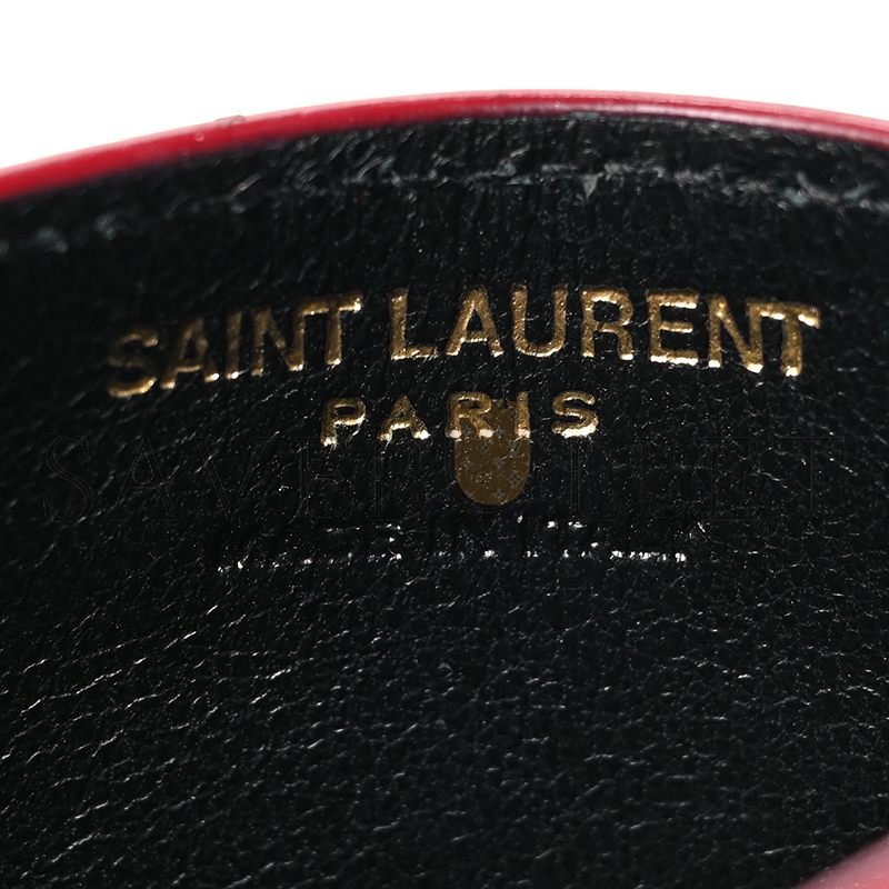 Y*L cassandre matelassÉ card case in grain de poudre leather 42329111000 (10.5*7.5*0.5cm)