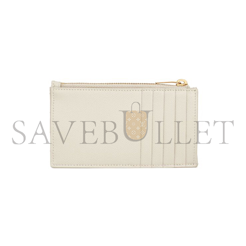 Y*L cassandre matelassÉ fragments card case in grain de poudre leather 607915bow019207 (13*8*2cm)