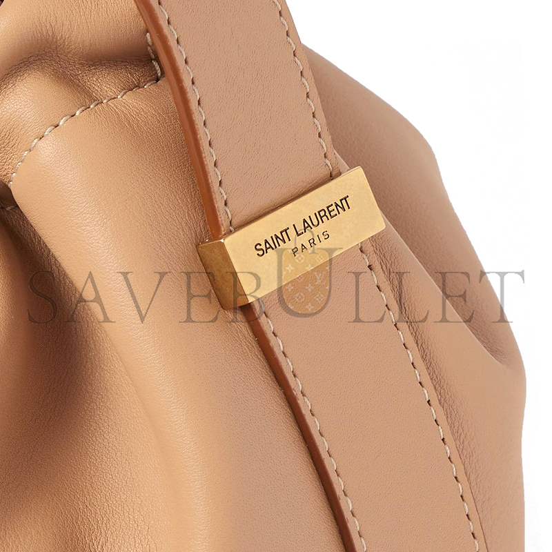 Y*L rive gauche laced bucket bag in leather 710261325688 (21*23*14cm)