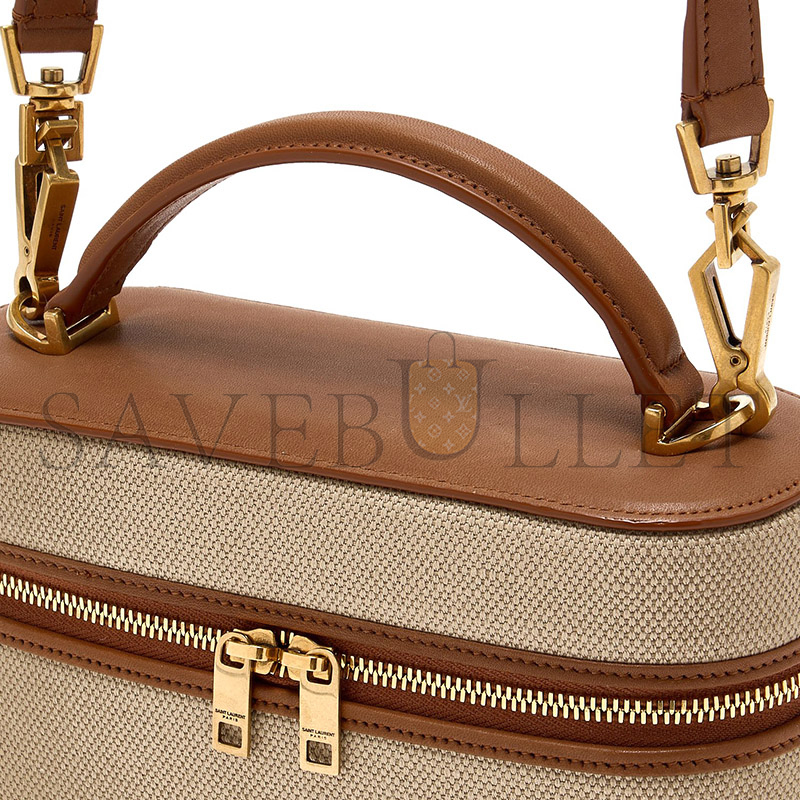 Y*L gaby mini vanity bag in canvas and leather 834213fac7t9856 (18*11*6.5cm)