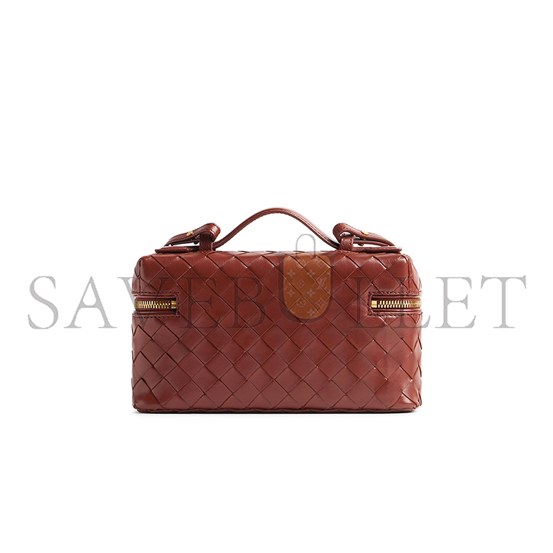 bo*te*ga Ve*ne*ta bang bang intrecciato leather vanity case 789109v3iv12504 (22*12.5*5cm)