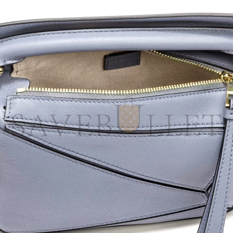 L0ew* mini puzzle edge bag in classic calfskin 061838-7 (18*12.5*8cm)