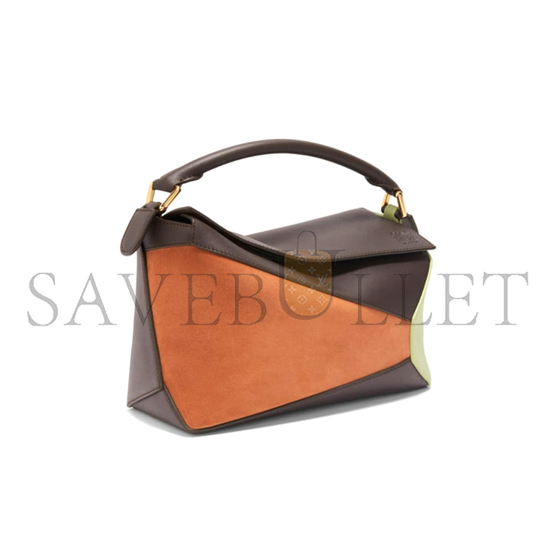 L0ew* small puzzle bag in classic calfskin and suede a510p60x94-4522 (24*16.5*10.5cm)