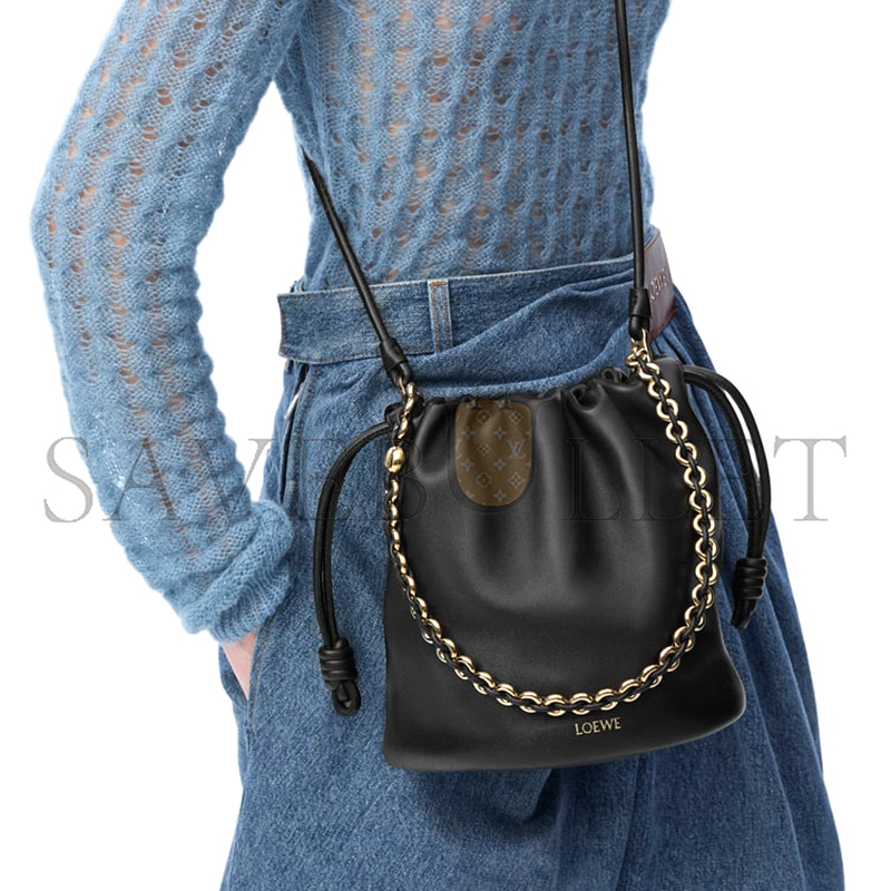 L0ew* flamenco purse bucket in mellow nappa lambskin a411fpbx02-1100 (32*24*17cm)