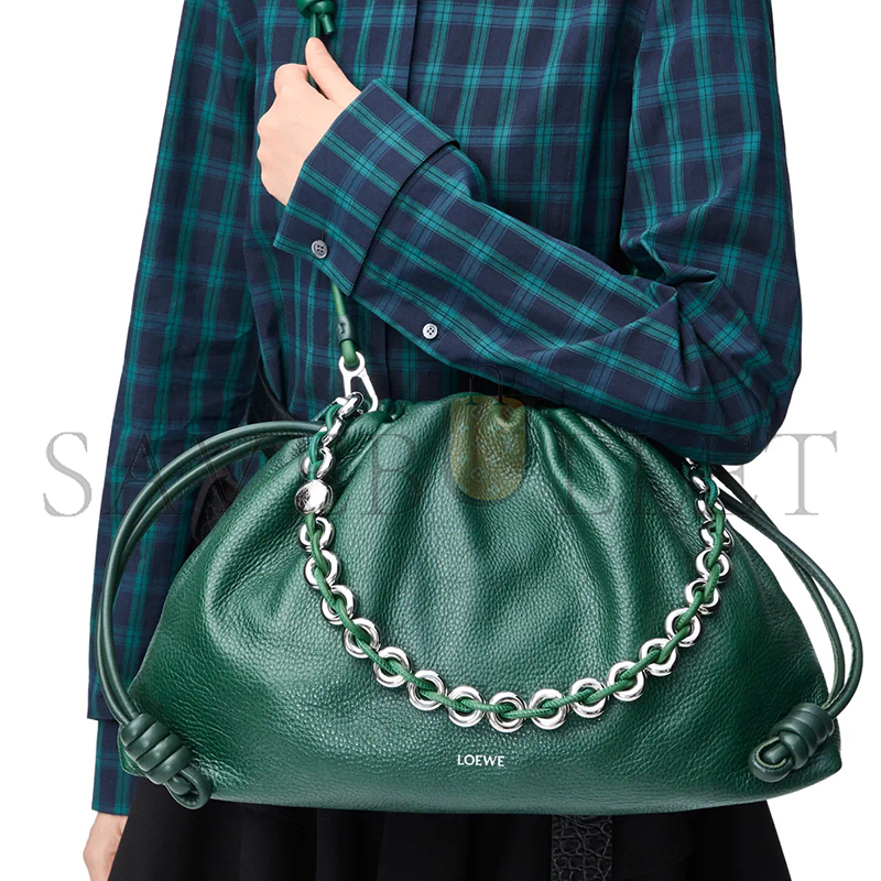 L0ew* large flamenco purse in deerskin a411fpdx24-511 (41*26*9cm)