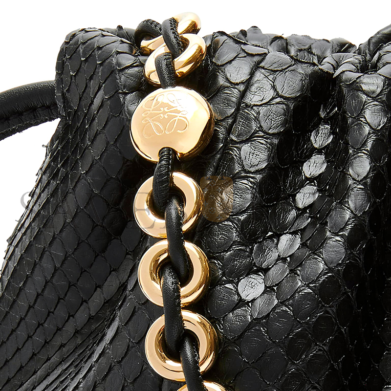 L0ew* medium flamenco purse in snakeskin 012403-054 (30*20*10.5cm)