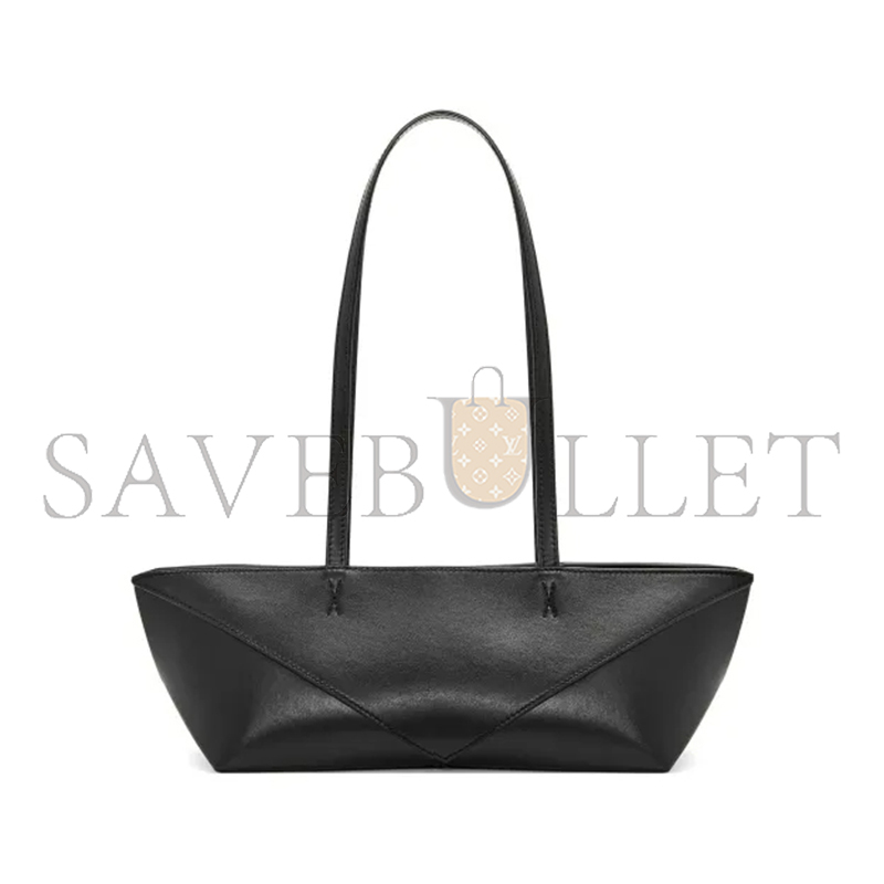 L0ew* cropped puzzle fold in shiny calfskin a779ptex01-1100 (39*12*12cm)