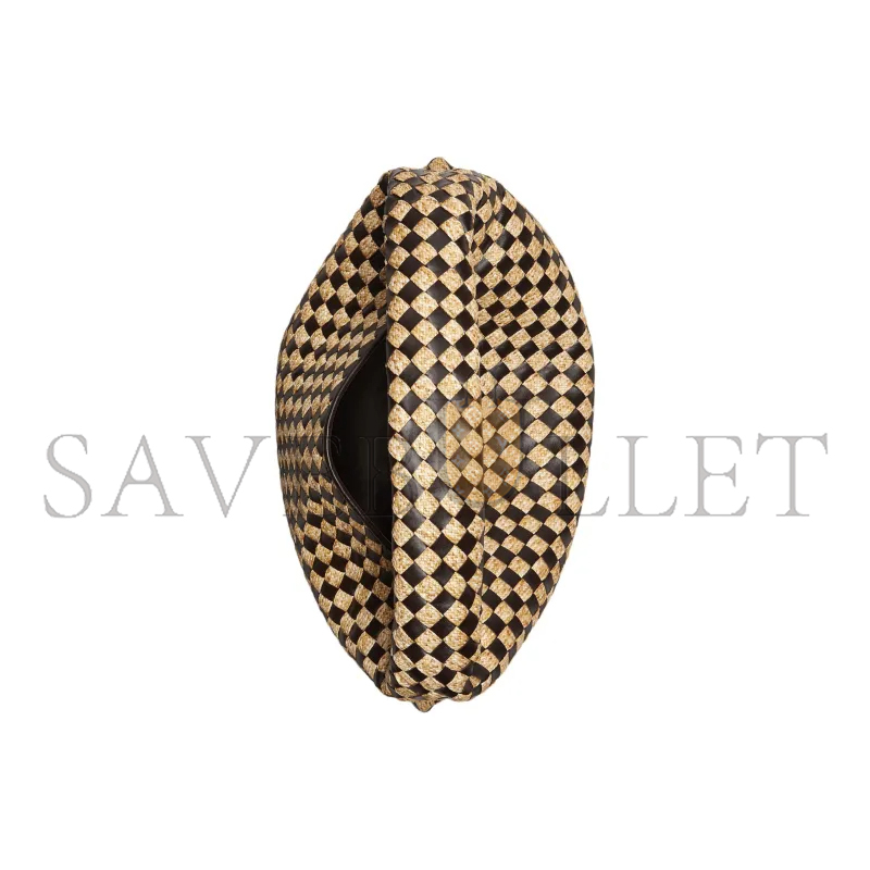 bo*te*ga Ve*ne*ta raffia and cowhide hop 792695v43d12377 (54*24*13cm)