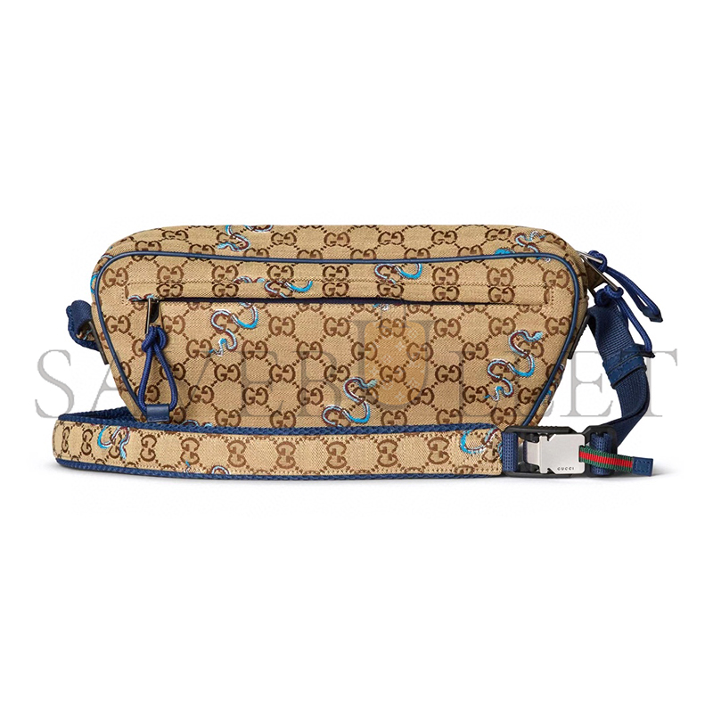 G*u*i small embroidered snake crossbody bag 802096 (34*15*10cm)