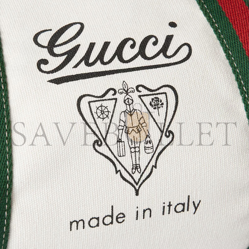 G*u*i small printed canvas duffle bag 816865 (30*16*15cm)