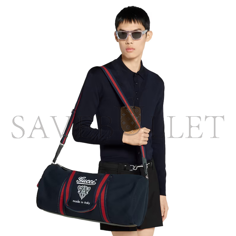 G*u*i large printed canvas duffle bag 816866 (54*24*24cm)