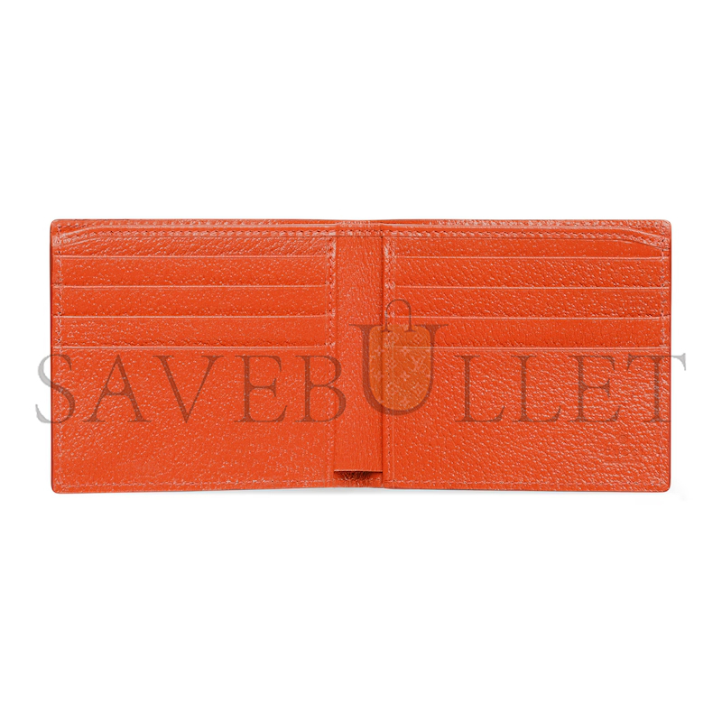 Gvc*1 orange interior gg bi-fold wallet 768243 (21*9cm)