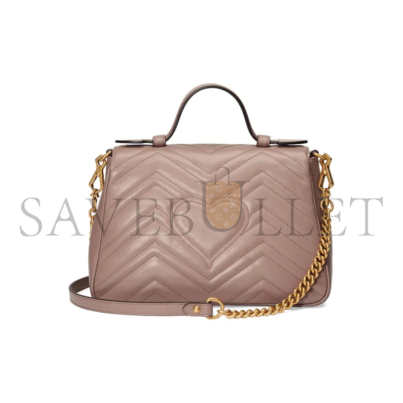 G*u*i gg marmont medium top handle bag 498110 (27*19*10.5cm)
