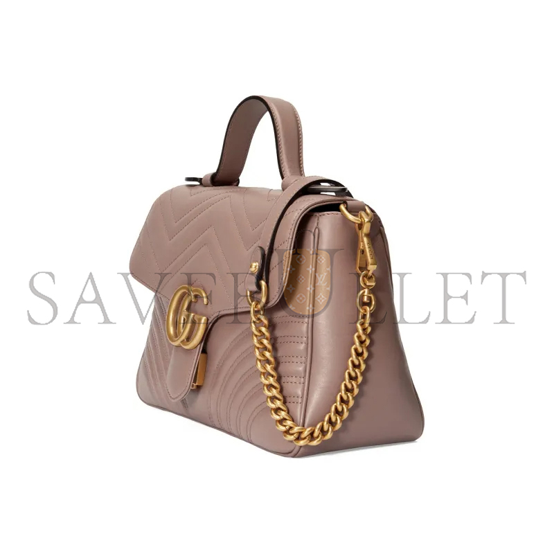 G*u*i gg marmont medium top handle bag 498110 (27*19*10.5cm)