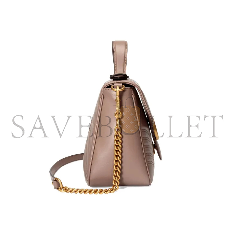 G*u*i gg marmont medium top handle bag 498110 (27*19*10.5cm)
