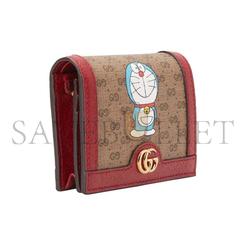 Gvc*1 doraemon collaboration canvas with leather card holder ‎660509 (11*8.5*3cm)