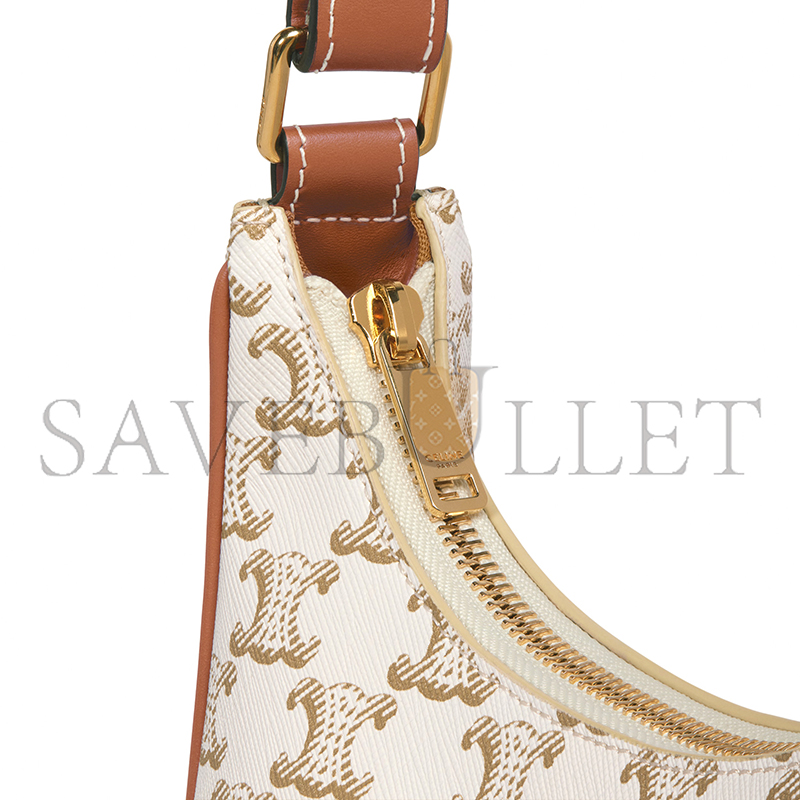 Ce**e ava bag in triomphe canvas and calfskin 193952bzj.01bc (23*14*7cm)