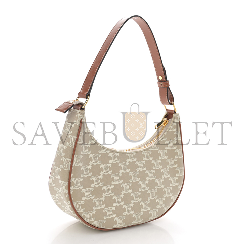 Ce**e ava bag in triomphe canvas and calfskin 193952bzj.04lv (23*14*7cm)