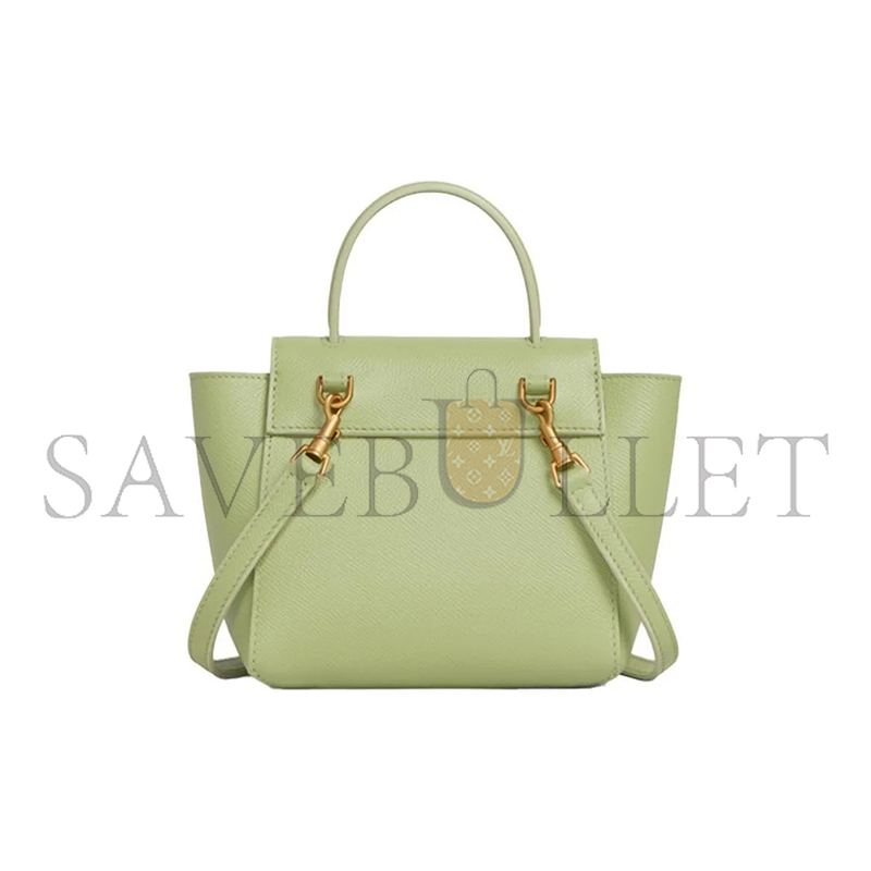 Ce**e pico belt tote in grained cowhide leather 194263zva.31sa (21*16*8cm)