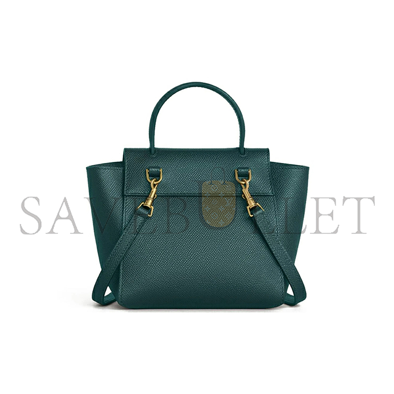 Ce**e pico belt tote in grained cowhide leather 194263zva.31an (21*16*8cm)