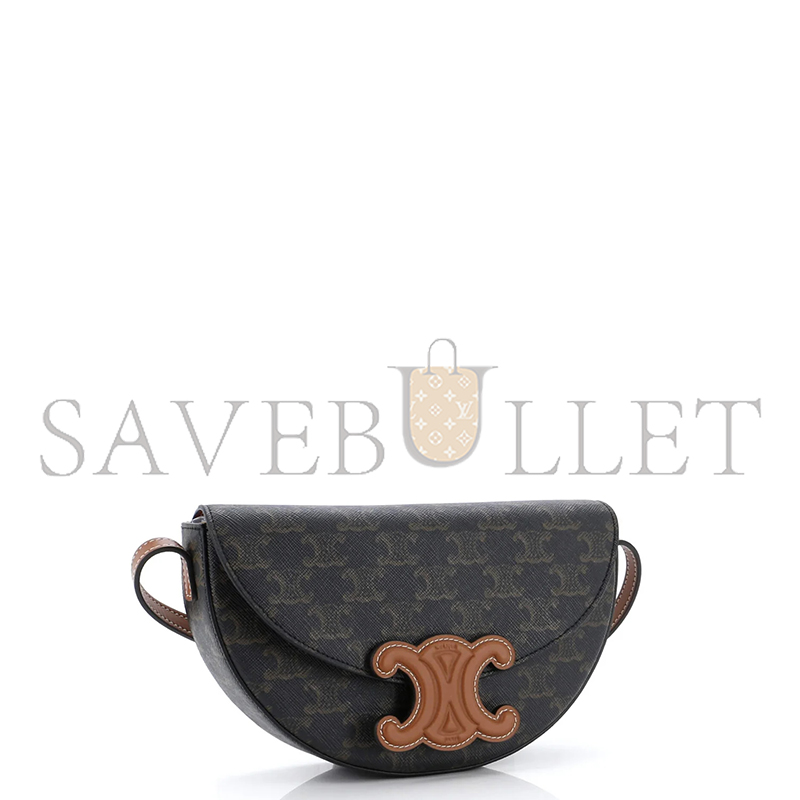 Ce**e shoulder bag in besace triomphe full leather 111233du3.04lv (23*13.5*6cm)