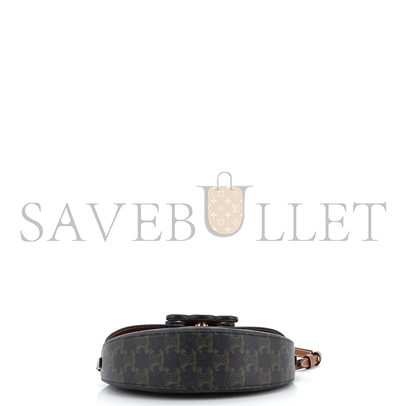 Ce**e shoulder bag in besace triomphe full leather 111233du3.04lv (23*13.5*6cm)