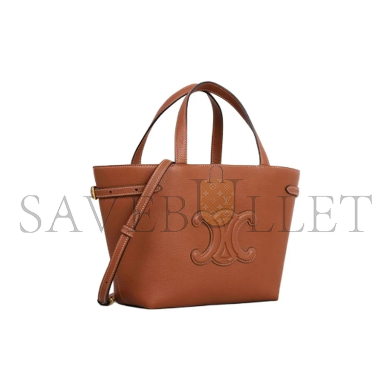 Ce**e mini cabas anais cuir triomphe in grained calfskin 118613eny.04lu (21*20*10cm)