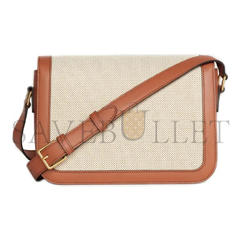 Ce**e medium teen triomphe bag in textile and calfskin191242bgi.04lv (22.5*16.5*7.5cm)