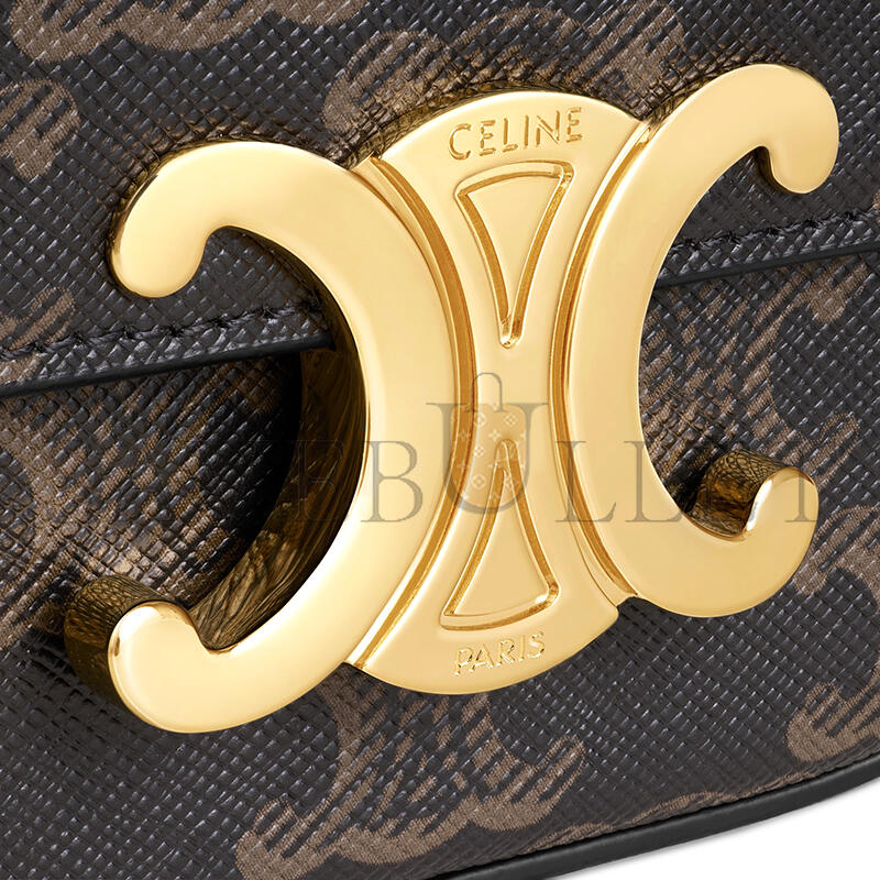 Ce**e mini claude in triomphe canvas and calfskin 10i512dqb.04lu (11*8*4cm)