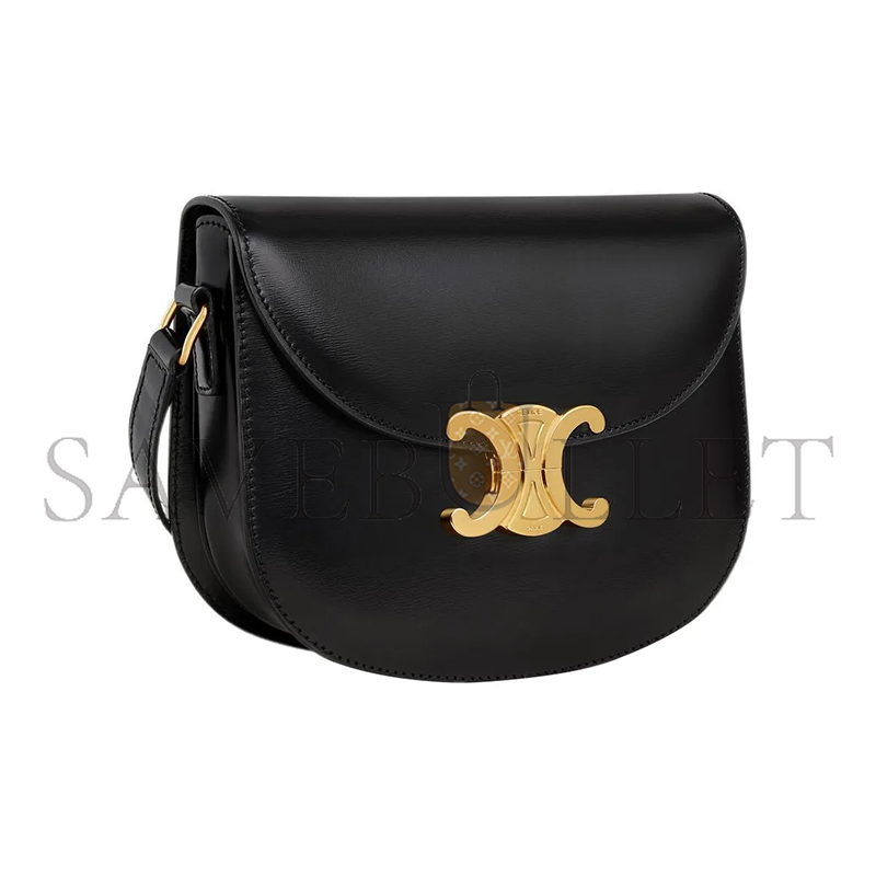 Ce**e shoulder bag in teen besace triomphe shiny calfskin 110413bf4.38no (18.5*16*6cm)