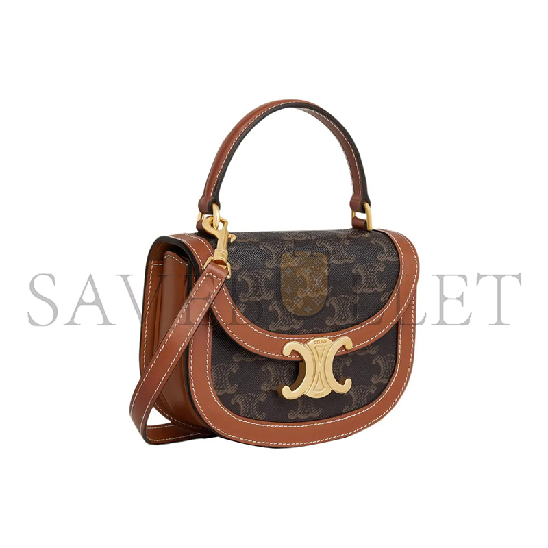 CELIN MINI BESACE CLEA IN FABRIC AND COWHIDE 10K502EWU.04LU (15.5*11.5*5cm)