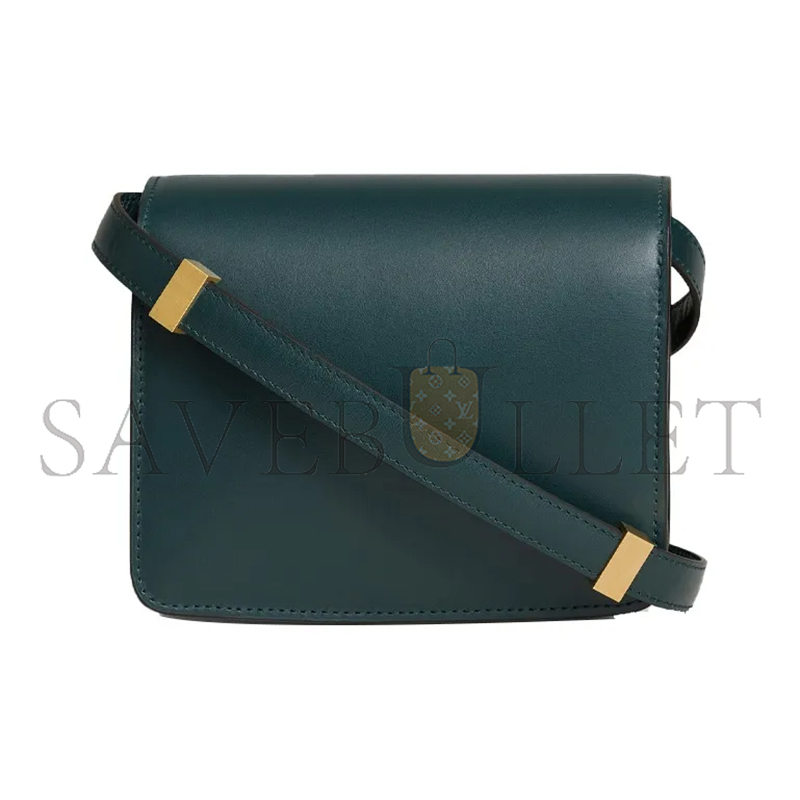 CELIN SMALL SHOULDER BAG IN CLASSIC POLISHING CALFSKIN 189183DLS.31AN (16*13*7cm)
