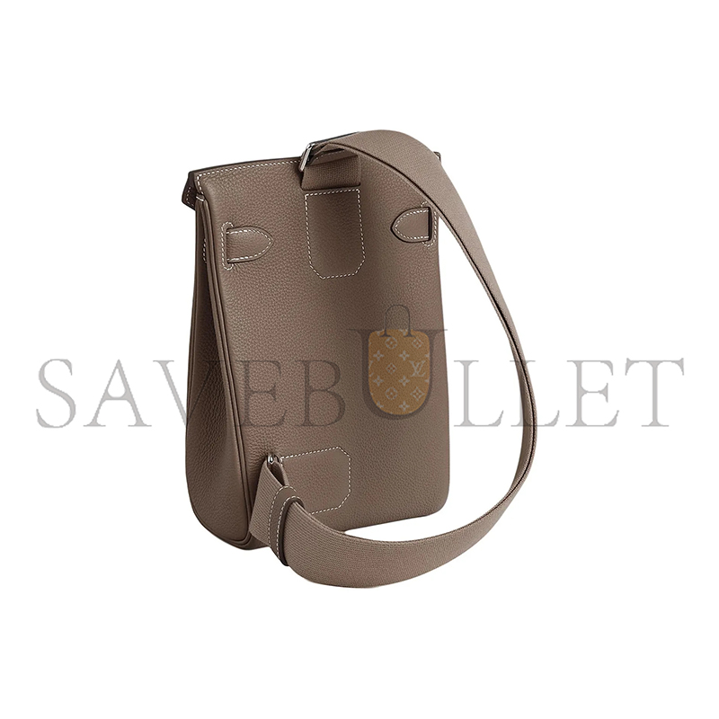 H**me5 hac a dos pm backpack togo leather silver hardware h083589ck18 (28*18*8cm)
