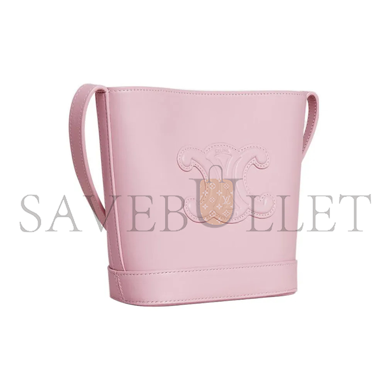 Ce**e mini bucket bag in cuir triomphe smooth cowhide 1004333du3.24lp (19.5*16*7cm)