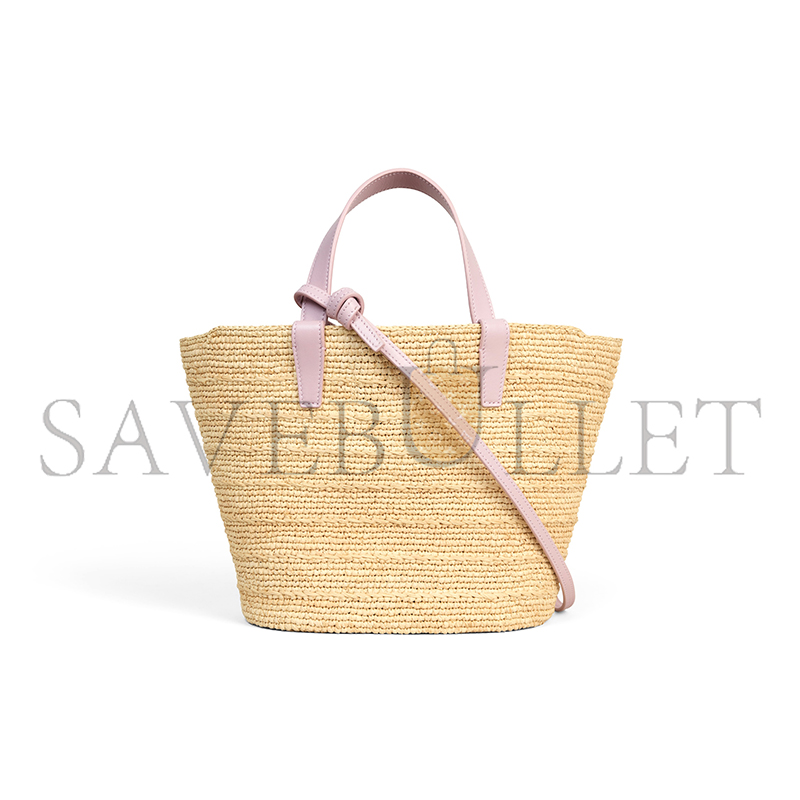 ce**e teen S*pple ce**e classic panier in raffia and calfskin 115802ff7.25bd (22*21.5*13cm)