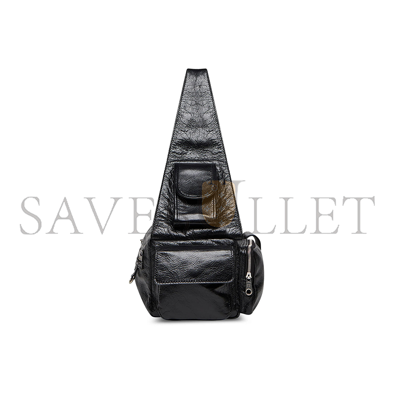 ba*len*cia*ga S*perbusy sling bag small in black 702167210c81000 (36*15*13cm)