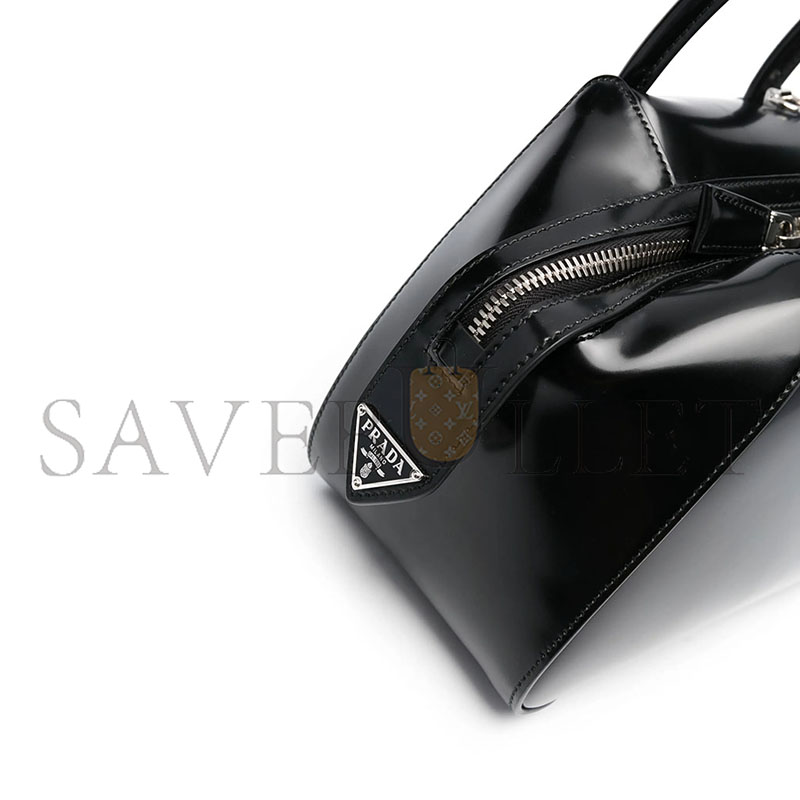 pra*a S*pernova brushed leather tote bag 1ba366 (21*14*11cm)